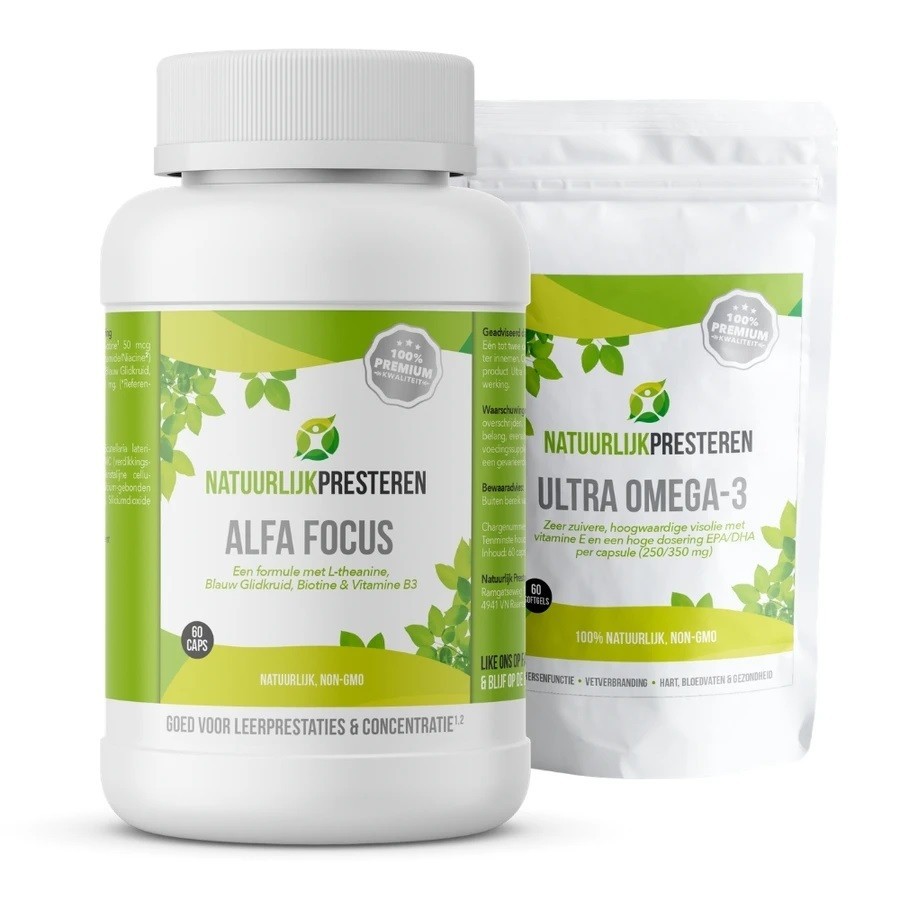 Alternatief LTO3 Alfa focus en ultra omega 3 van natuurlijk presteren